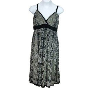 Candies Juniors Women's Black Lace V-Neck Strappy Dress Size‎ Medium